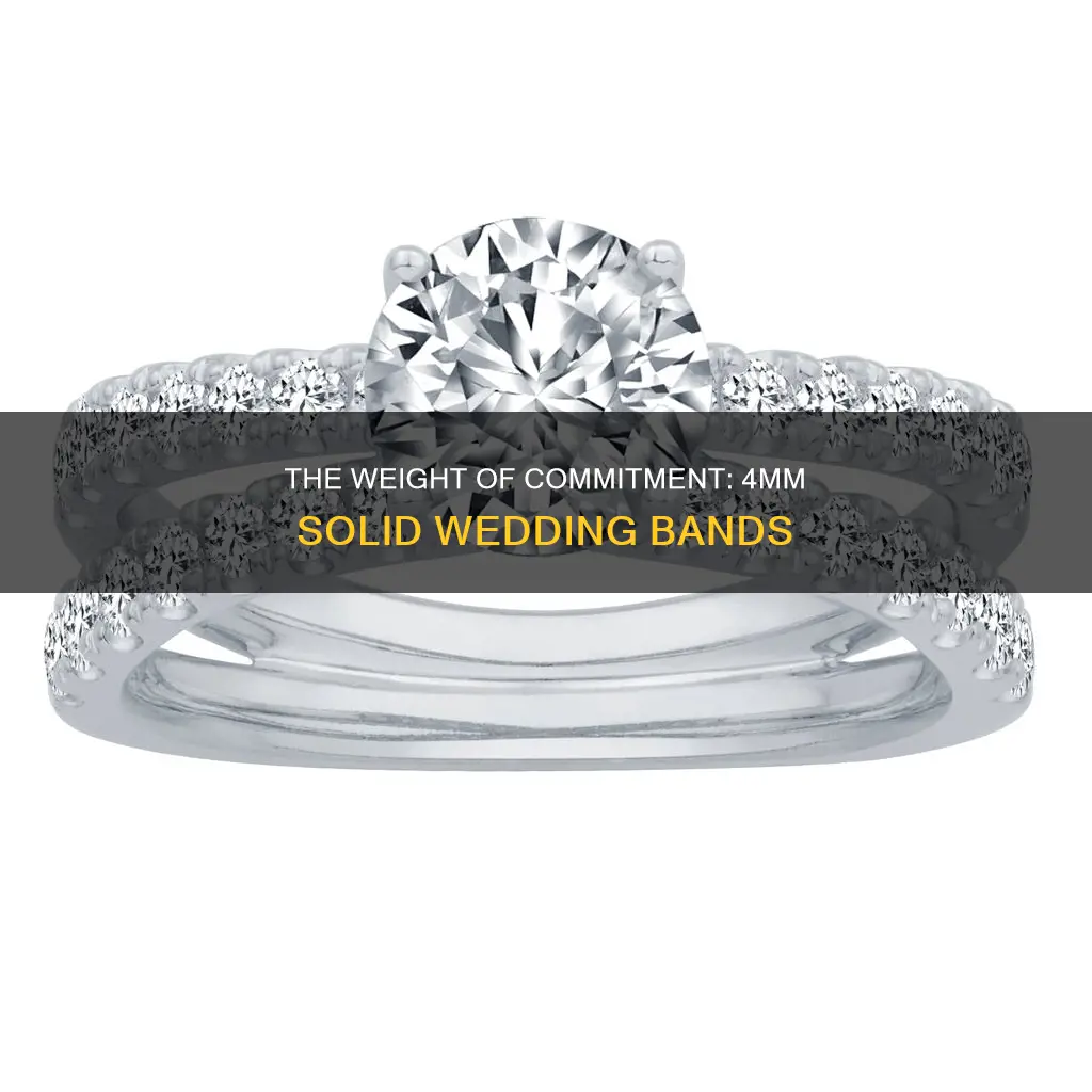 how heavy is a 4 in solid wedding ring