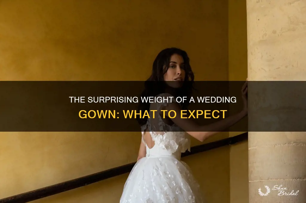 how heavy is a wedding gown
