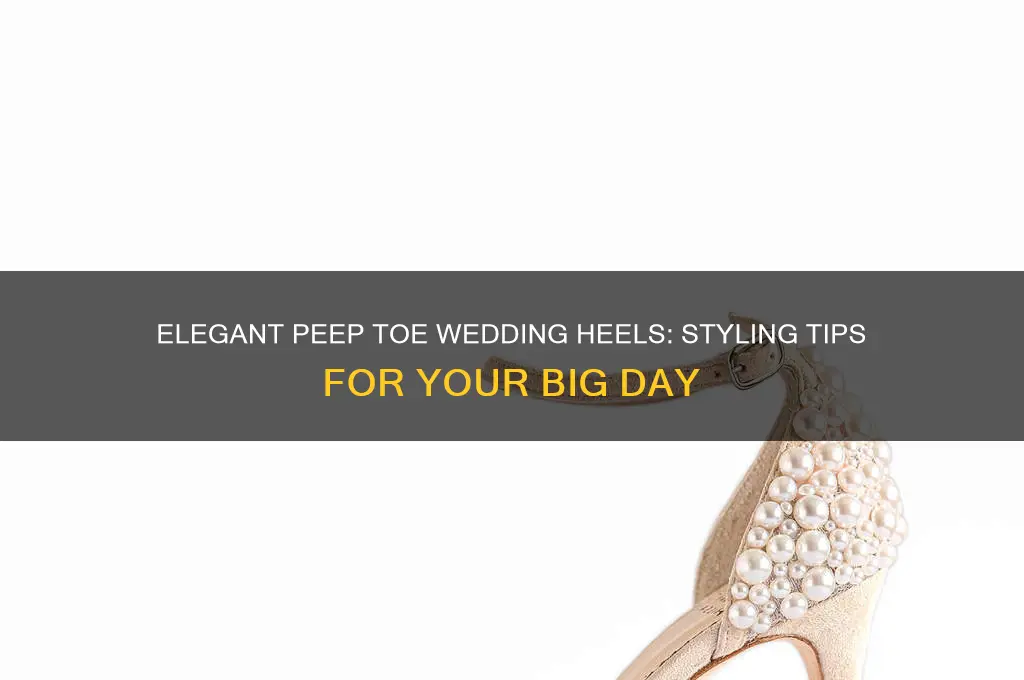 how heel peep toe wedding shoes