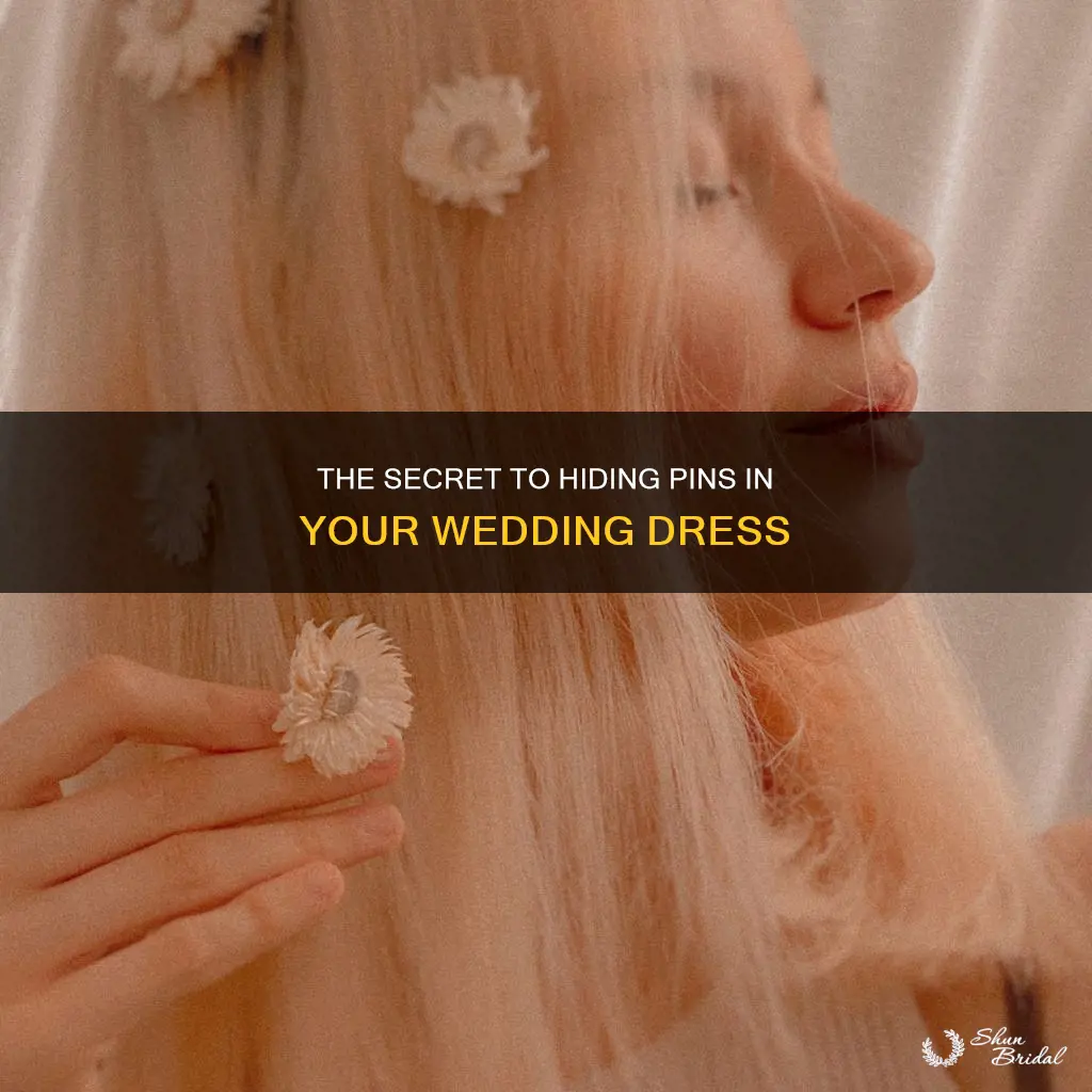 how hide pin wedding dress