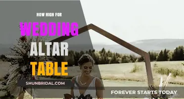 Perfect Wedding Altar Table Height: Tips for an Elegant Ceremony Setup