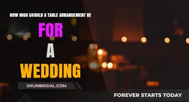Perfect Wedding Table Arrangement Height: Tips for Elegant Centerpieces