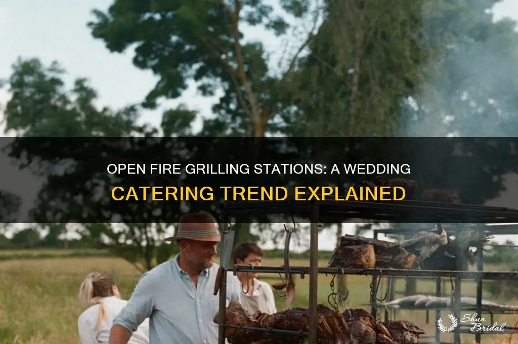 how how open fire grilling stations work at weddings