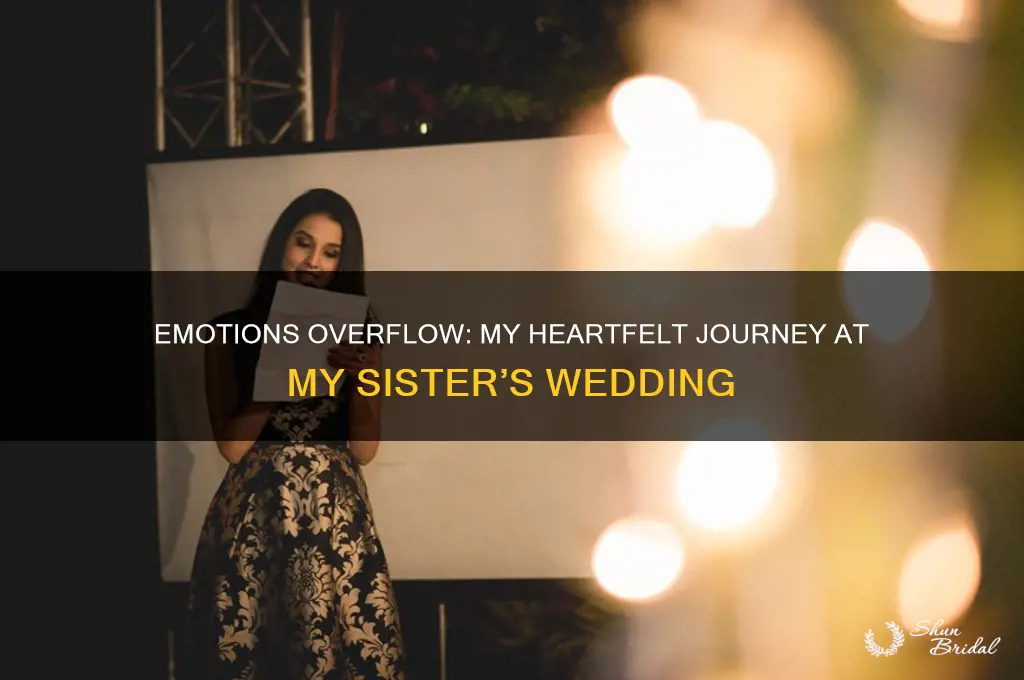 how I felt on my sisters wedding
