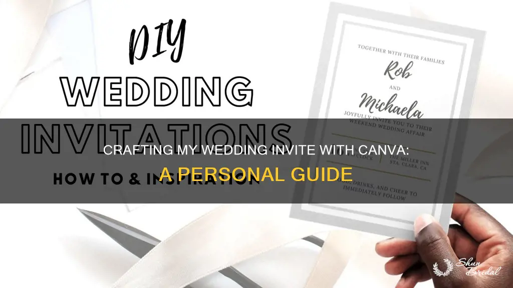 how I made my wedding invite on canva