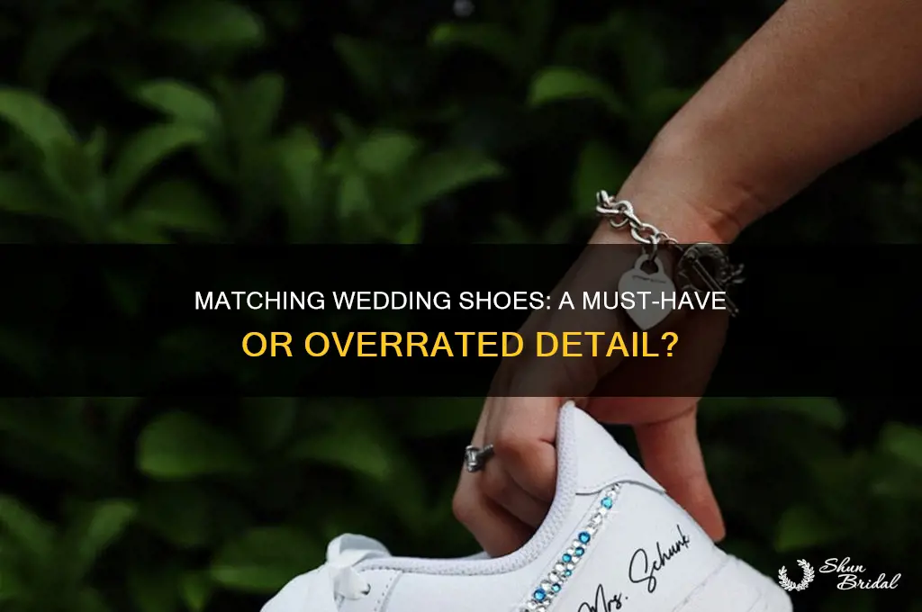 how important is it to have matching shoes wedding
