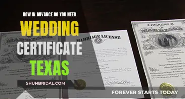 When to Get Your Texas Wedding Certificate