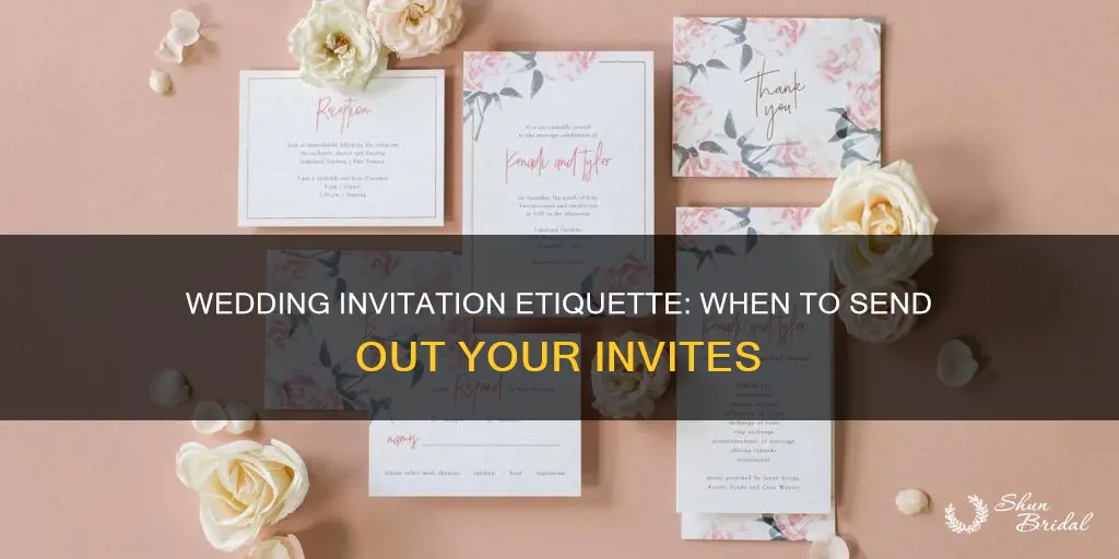 how in advance do you send wedding invitations