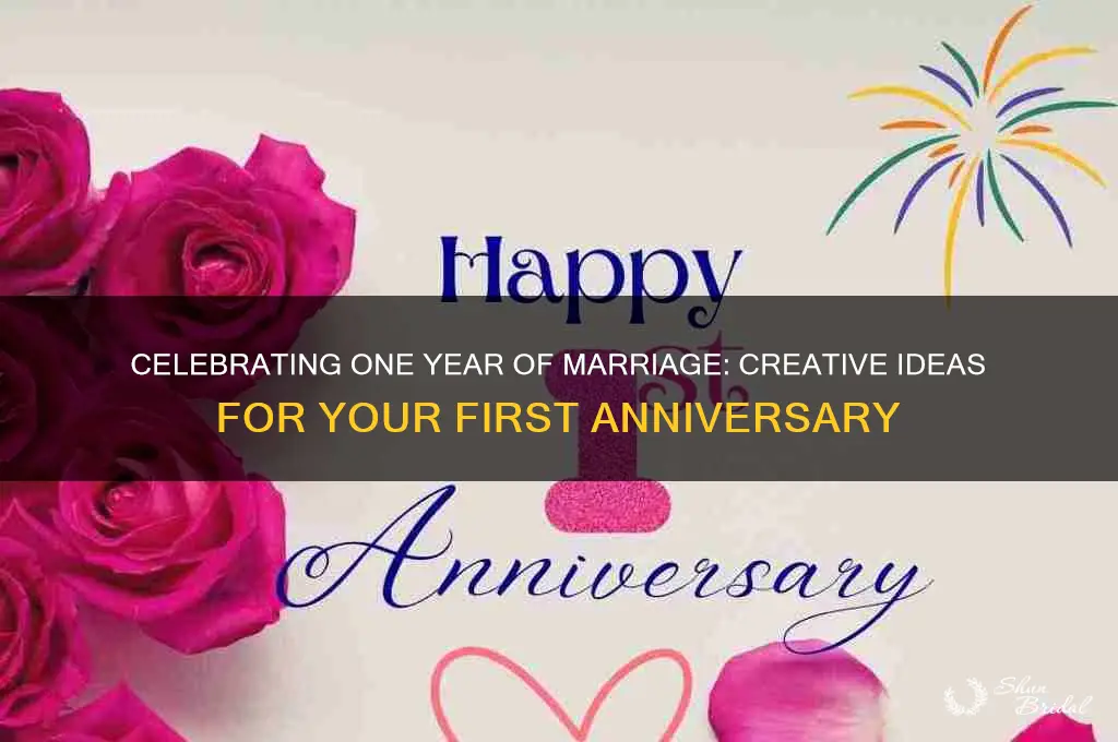 how is a 1 year wedding anniversary celebrated