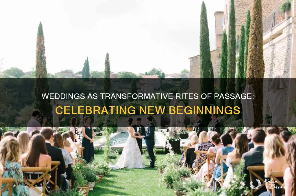 how is a wedding a rite of passage