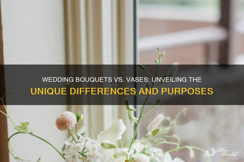 how is a wedding bouquet different than a vase