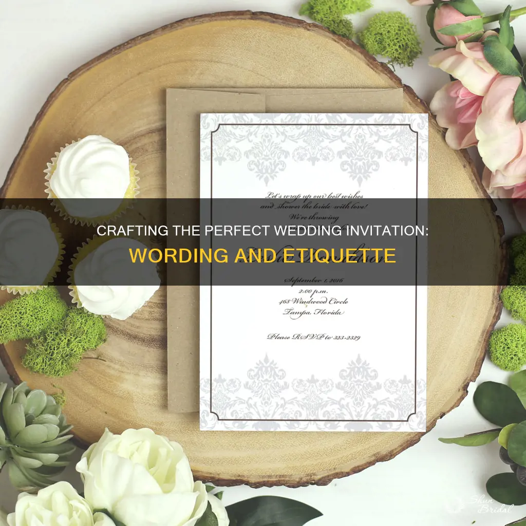 how is a wedding invitation wording