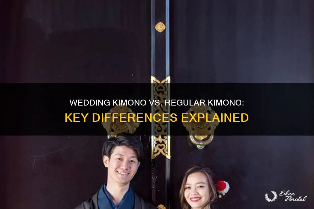 how is a wedding kimono different than a regular kimono