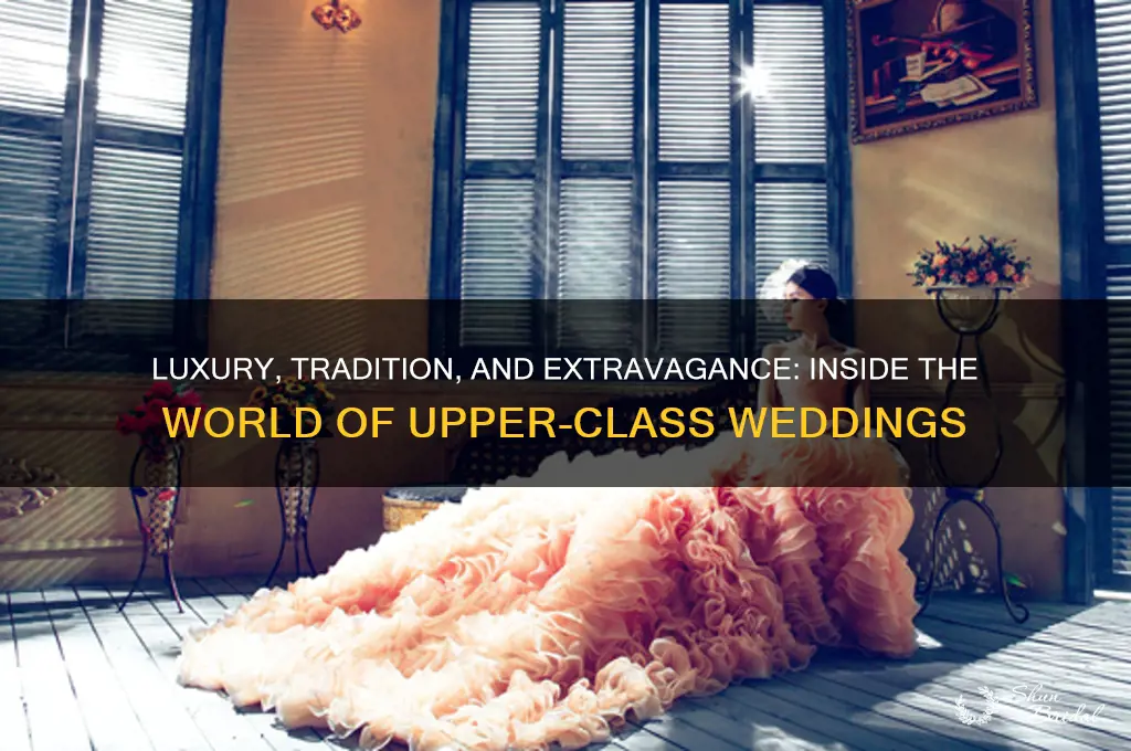how is an upper class wedding