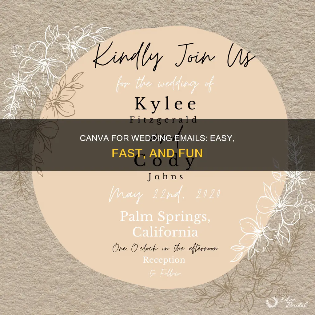 how is canva for email wedding invites