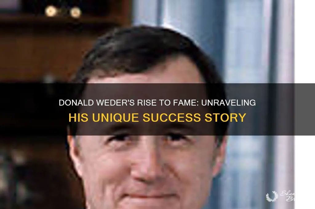 how is donald weder famous