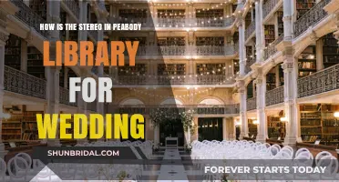 Peabody Library Wedding Stereo: Enhancing Your Special Day with Perfect Sound