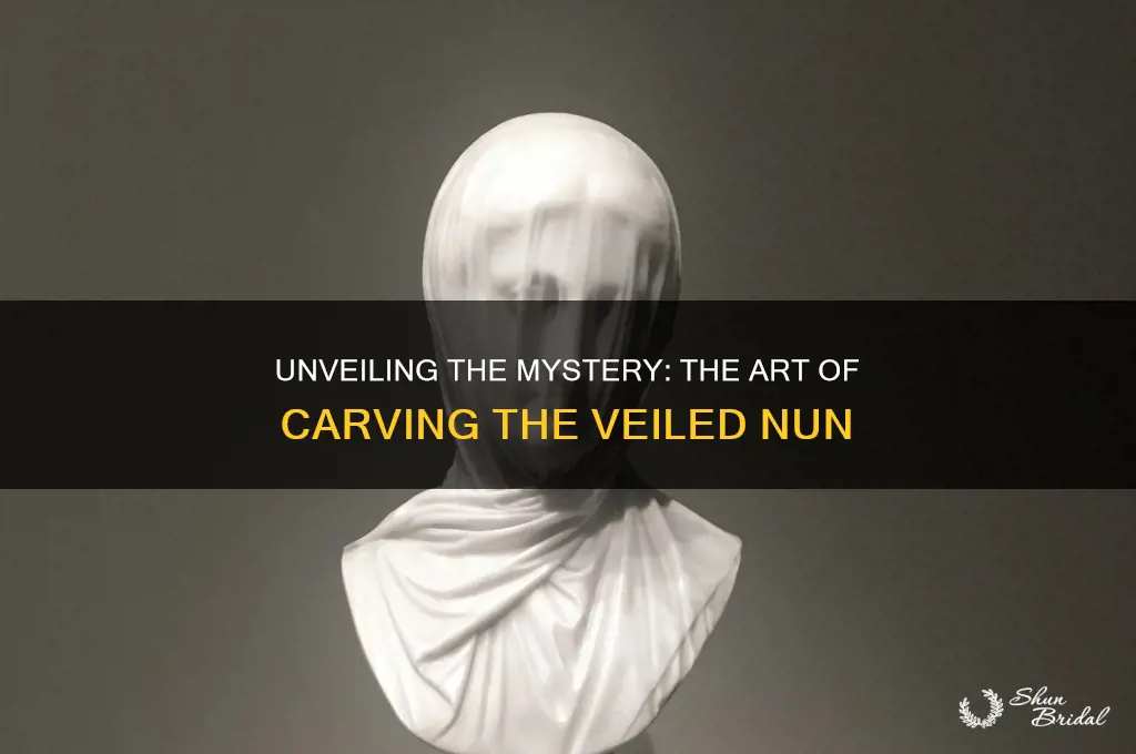 how is the veiled nun carved