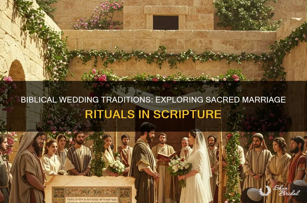 how is the wedding ceremony described in the bible