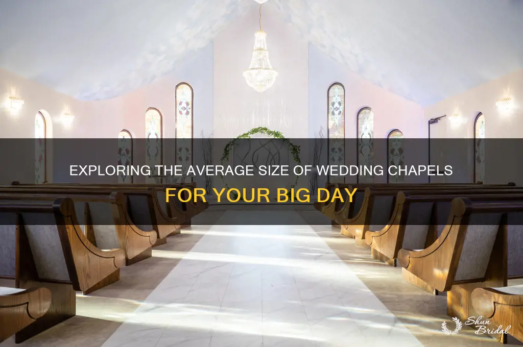 how large is the average wedding chapel