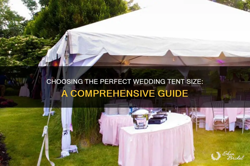 how large of a tent for wedding