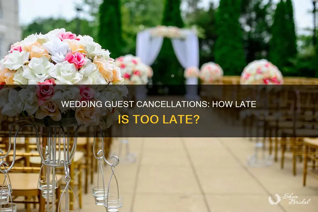 how late can guests cancel their wedding invitation