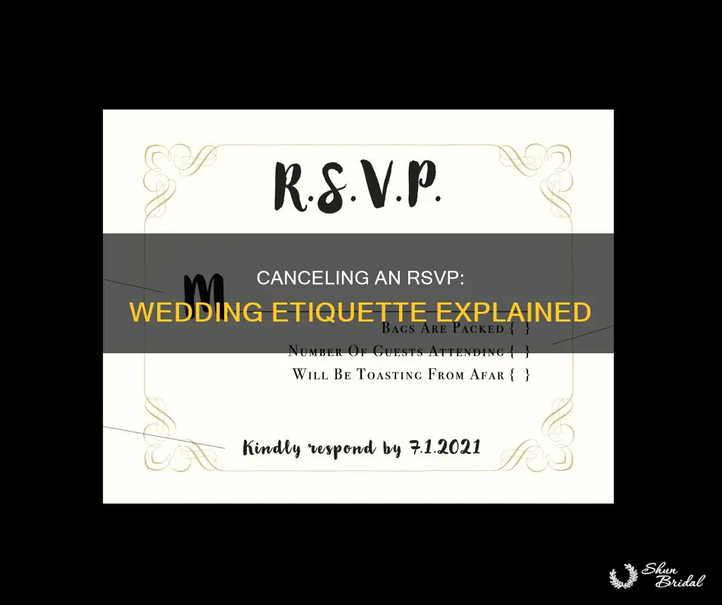 how late cancel rsvp wedding