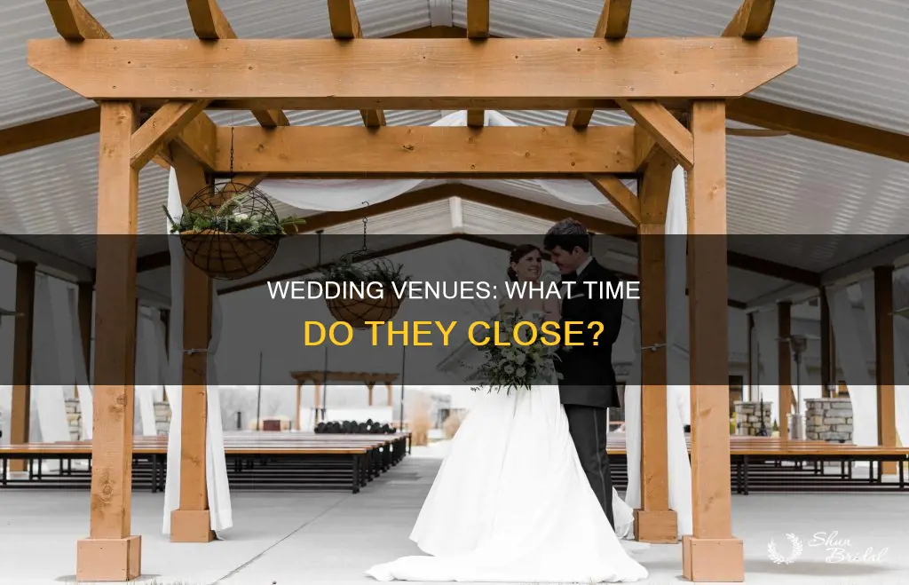how late do wedding venues stay open
