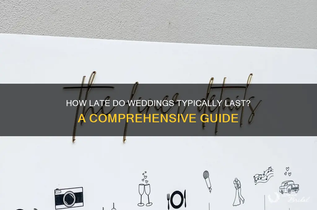 how late do weddings last