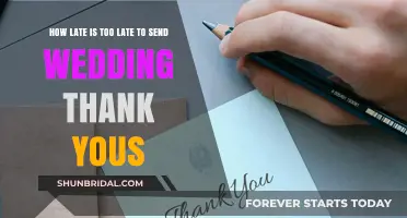 When Is It Too Late to Send Wedding Thank You Notes?