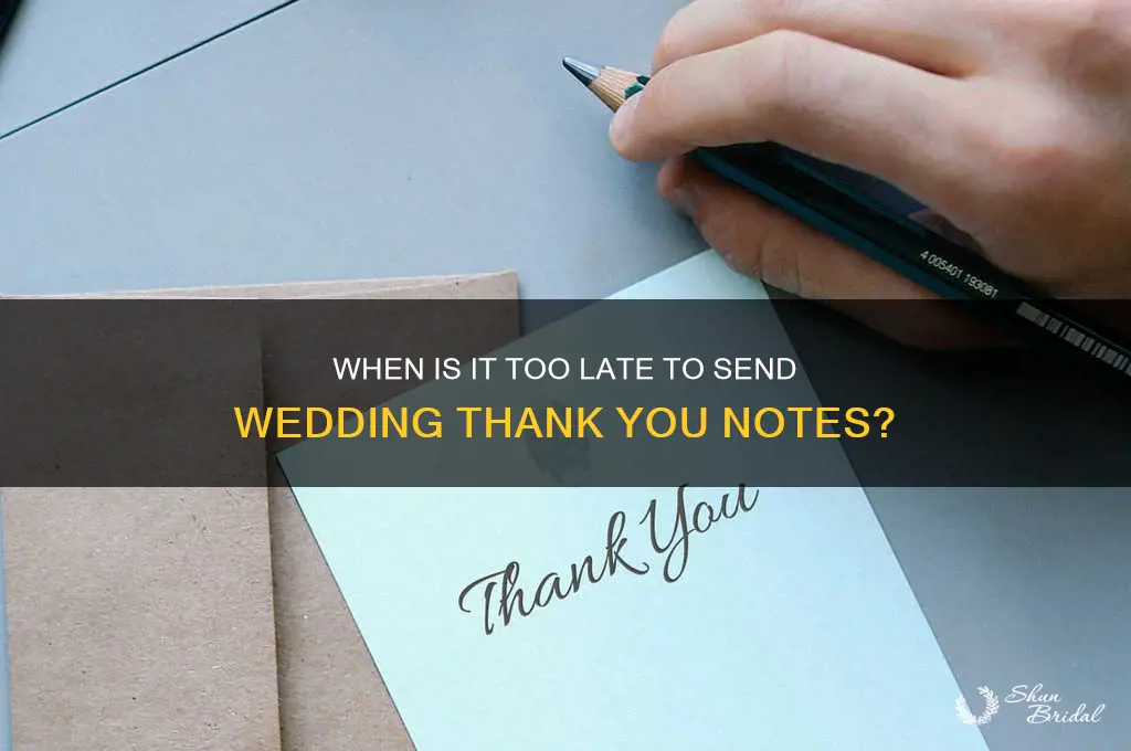 how late is too late to send wedding thank yous