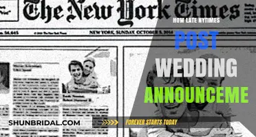 How Late Can You Post a Wedding Announcement in The New York Times?