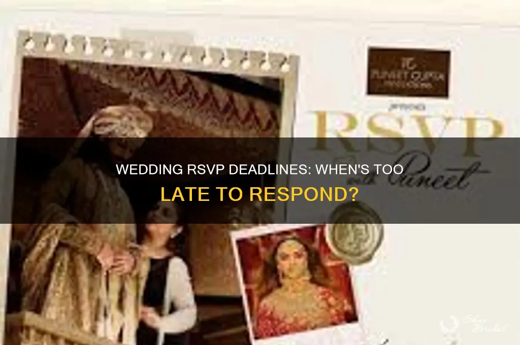 how late should people rsvp for weddings