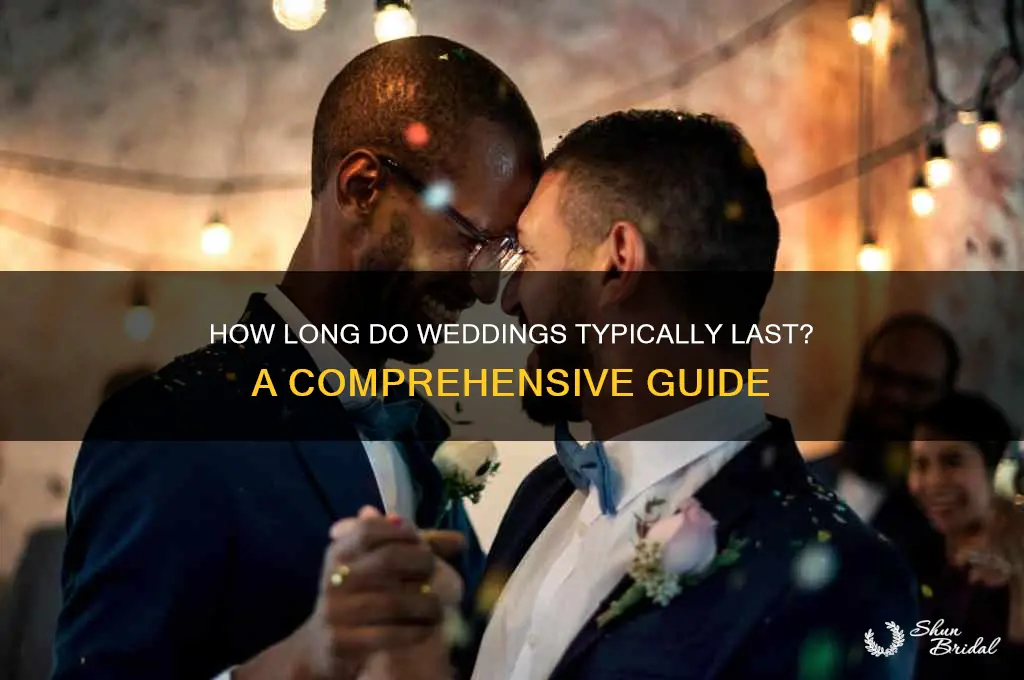 how ling are weddings