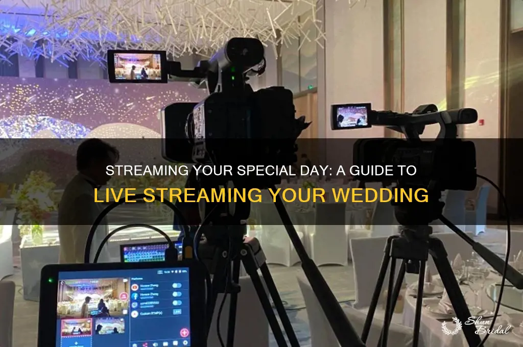 how live stream wedding