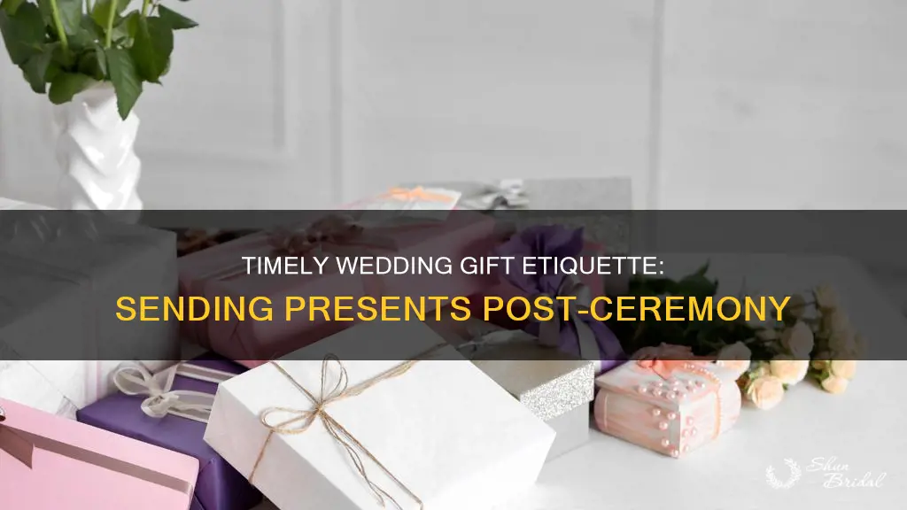 how long after a wedding to send a gift