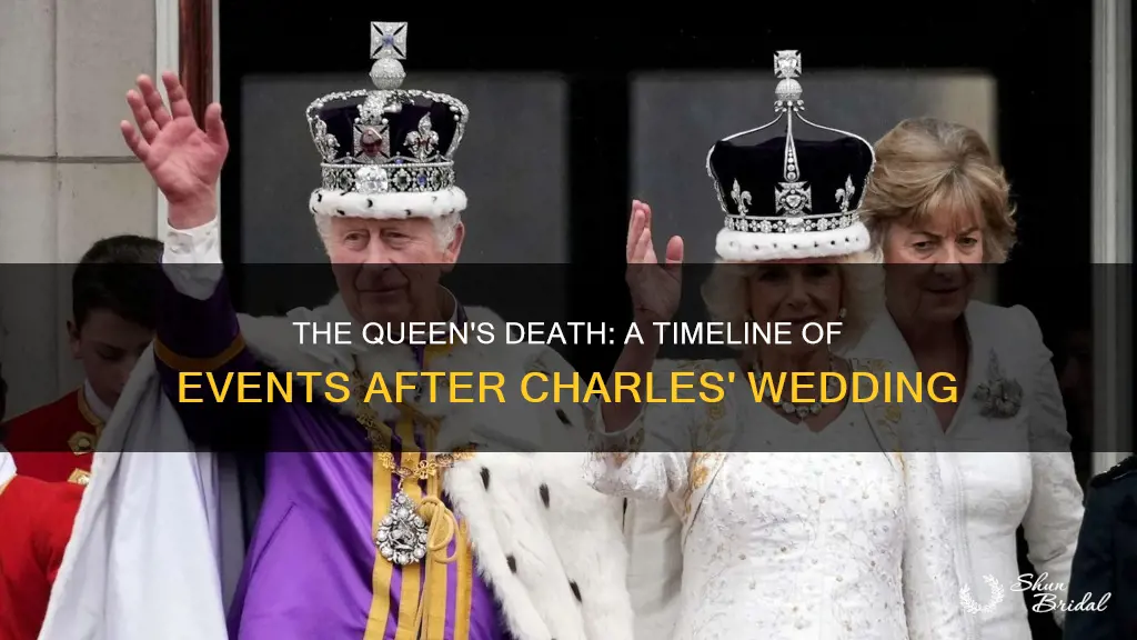 how long after charles wedding did the queen die