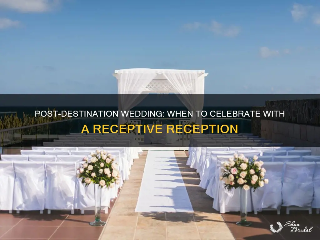 how long after destination wedding to have reception