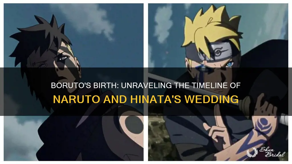 how long after hinata and naruto wedding does boruto start