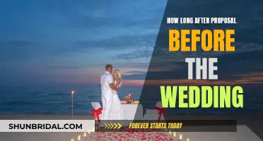 The Ideal Time Gap between Proposal and Wedding Day