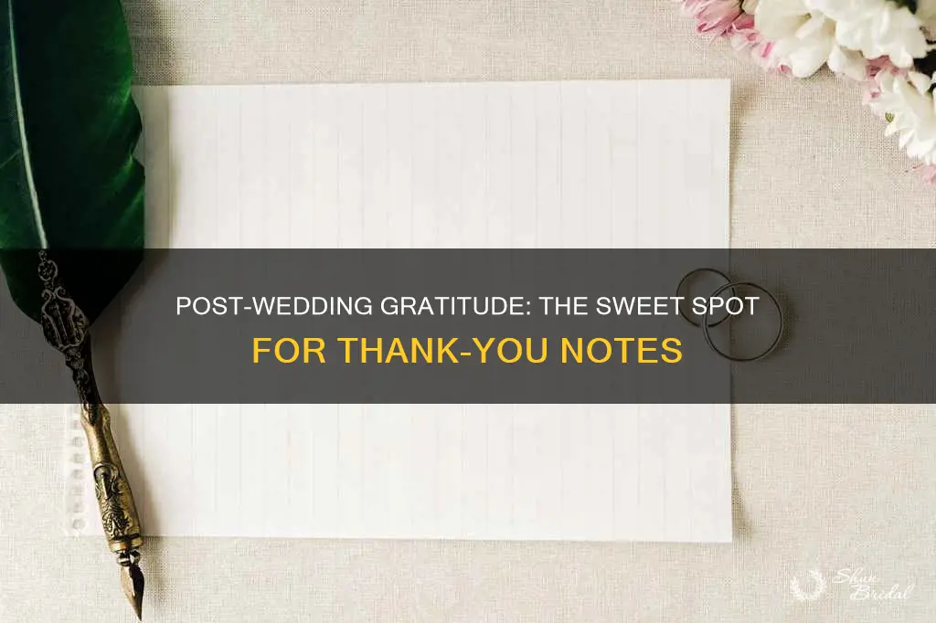 how long after q wedding send thank you cards