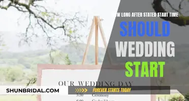 The Right Time to Start a Wedding Ceremony