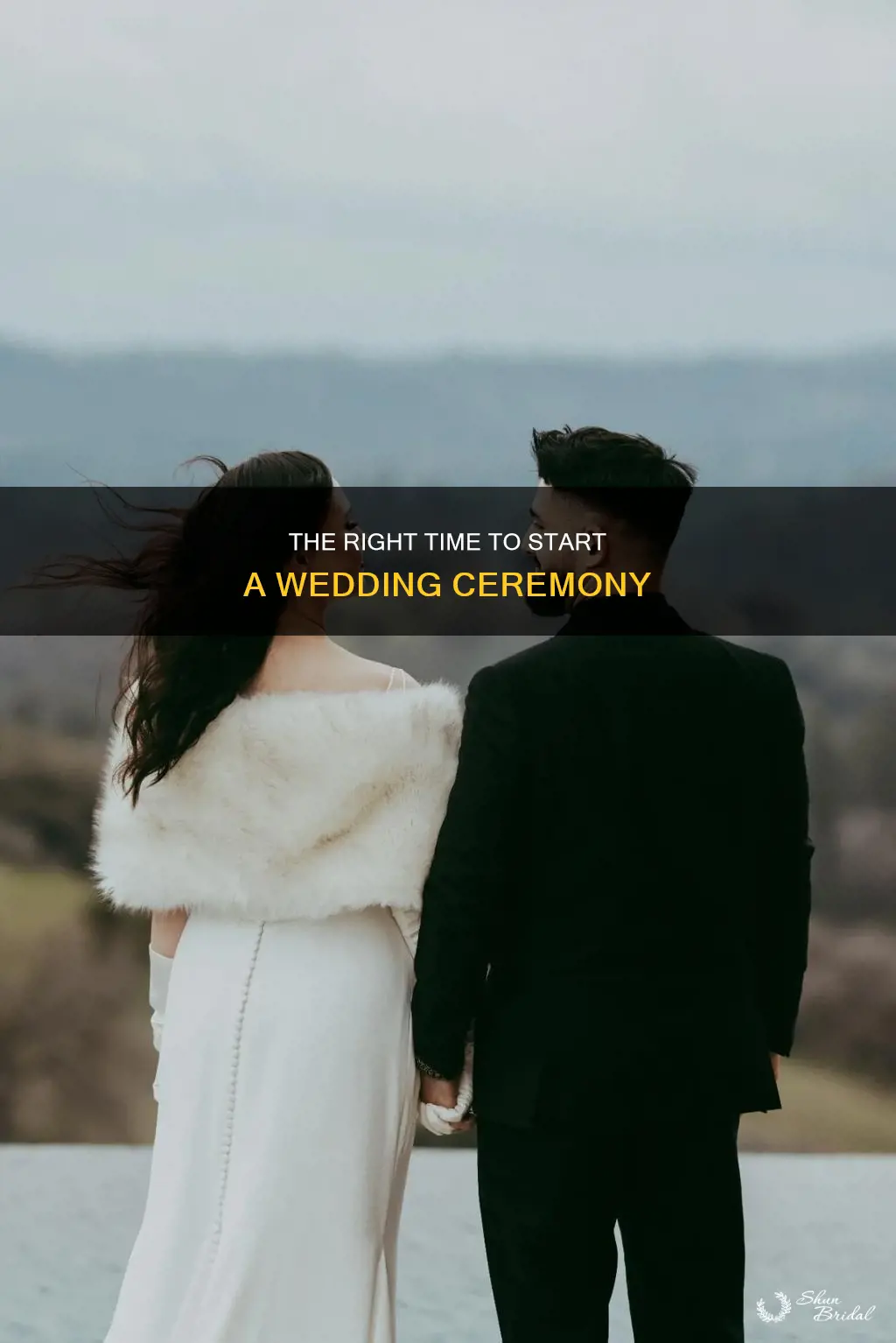 how long after stated start time should wedding start