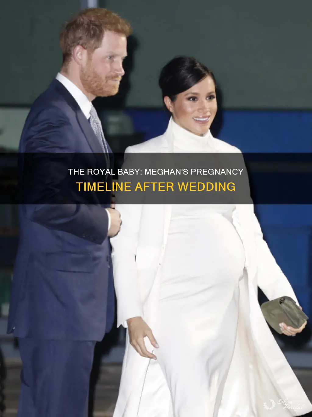 how long after the wedding did meghan get prgnant