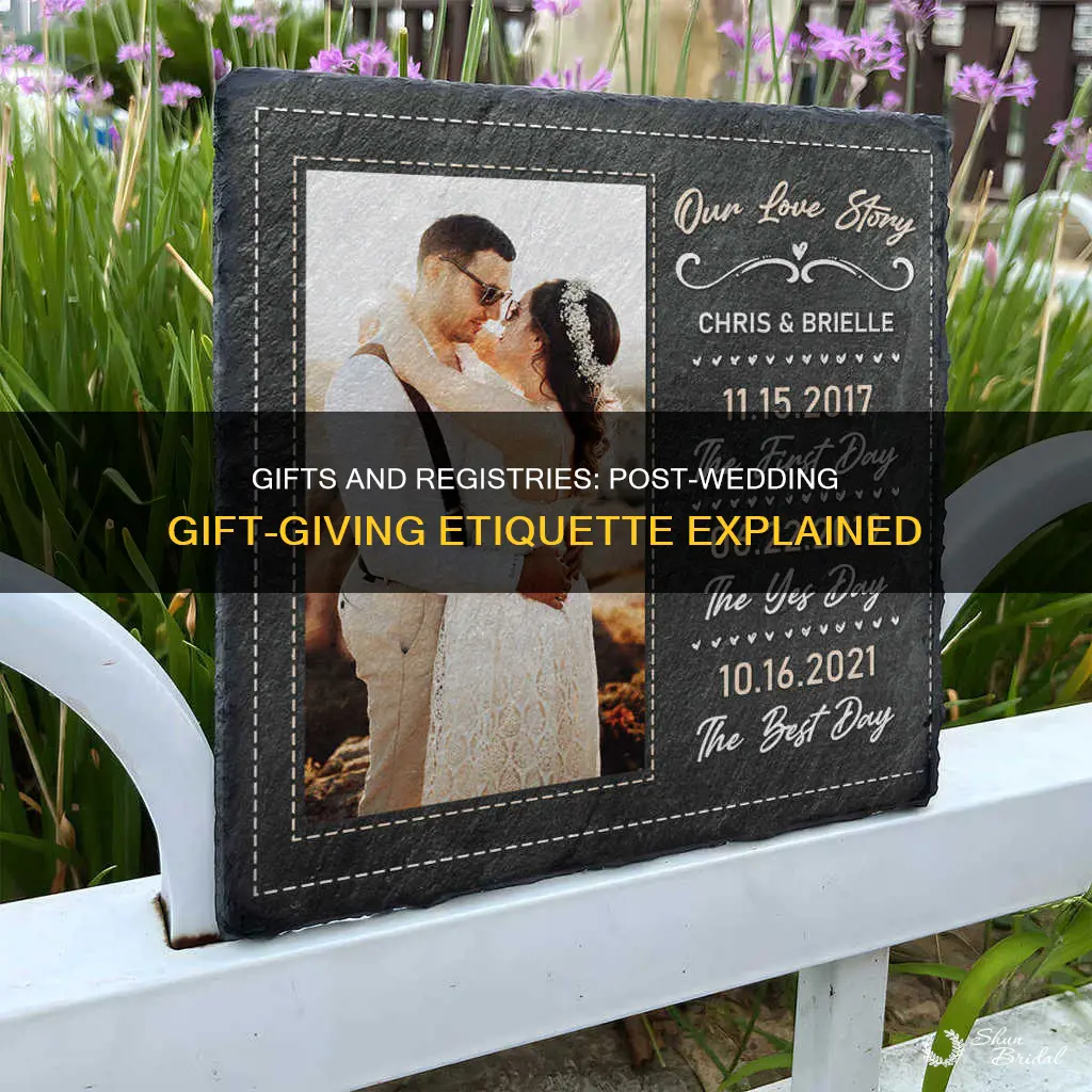 how long after wedding people send gifts registry complete