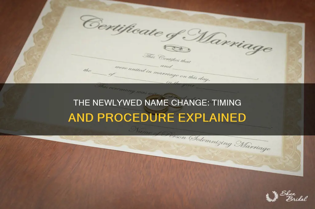 how long after wedding to change name