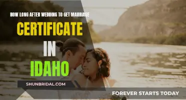 Understanding Idaho's Marriage Certificate Timeline: A Post-Wedding Guide