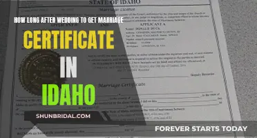 When to Expect Your Idaho Marriage Certificate