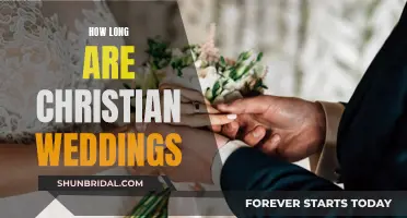 The Duration of Christian Wedding Ceremonies: A Guide for Couples