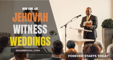 Jehovah's Witness Weddings: A Brief and Sacred Affair